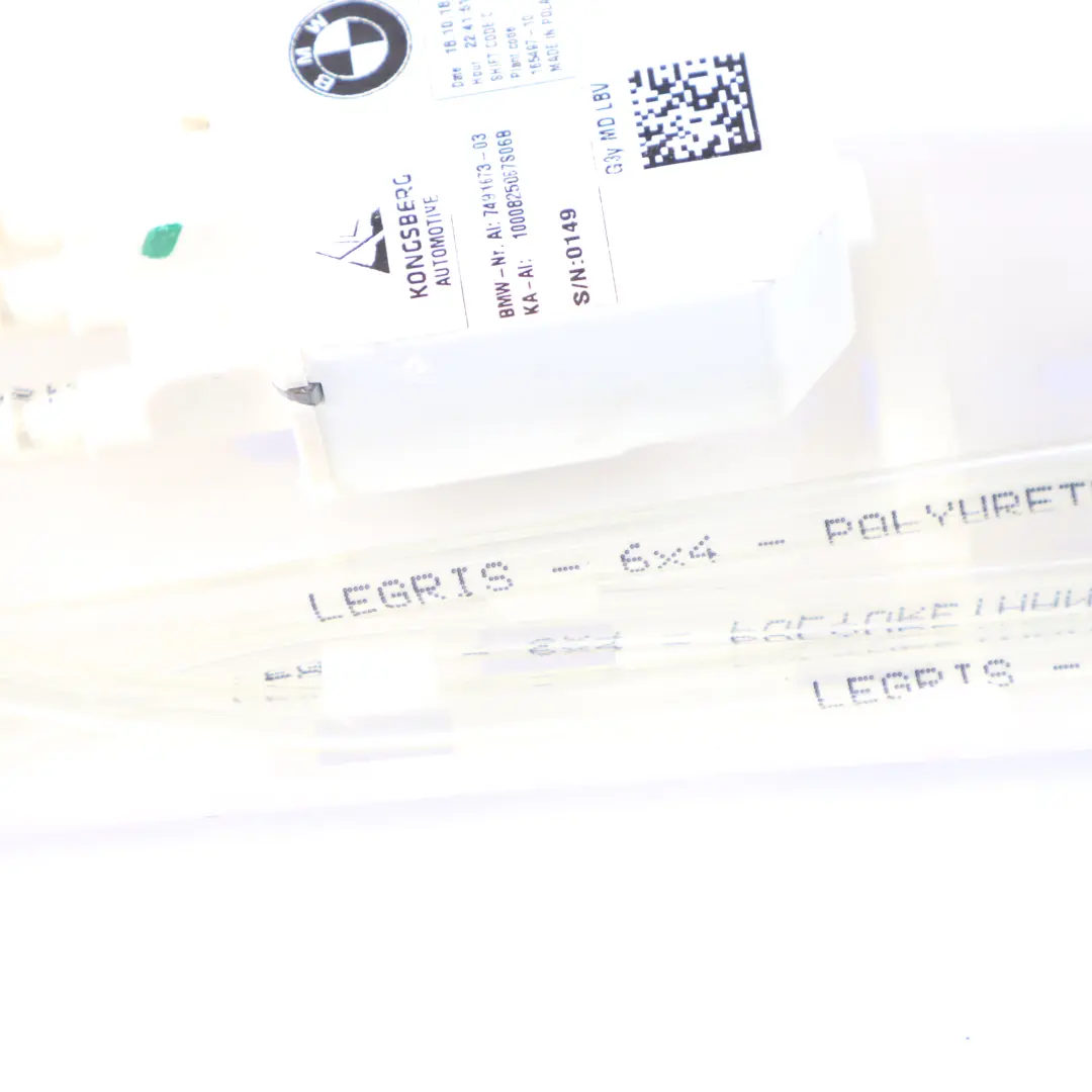 Regolazione sedili anteriori BMW G30 G31 G32 Larghezza schienale per con numero di parte 7491673 Regolazione sedili anteriori BMW G30 G31 G32 Larghezza schienale - SKU 7491673 - Numero di parte 7491673