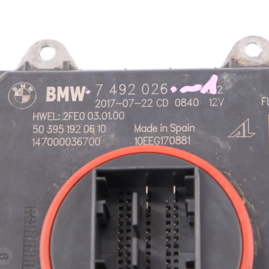  Headlight Control Unit BMW F20 F21 F30 LCI Module FLE2 - SKU 7492026-1 - Part number 7492026