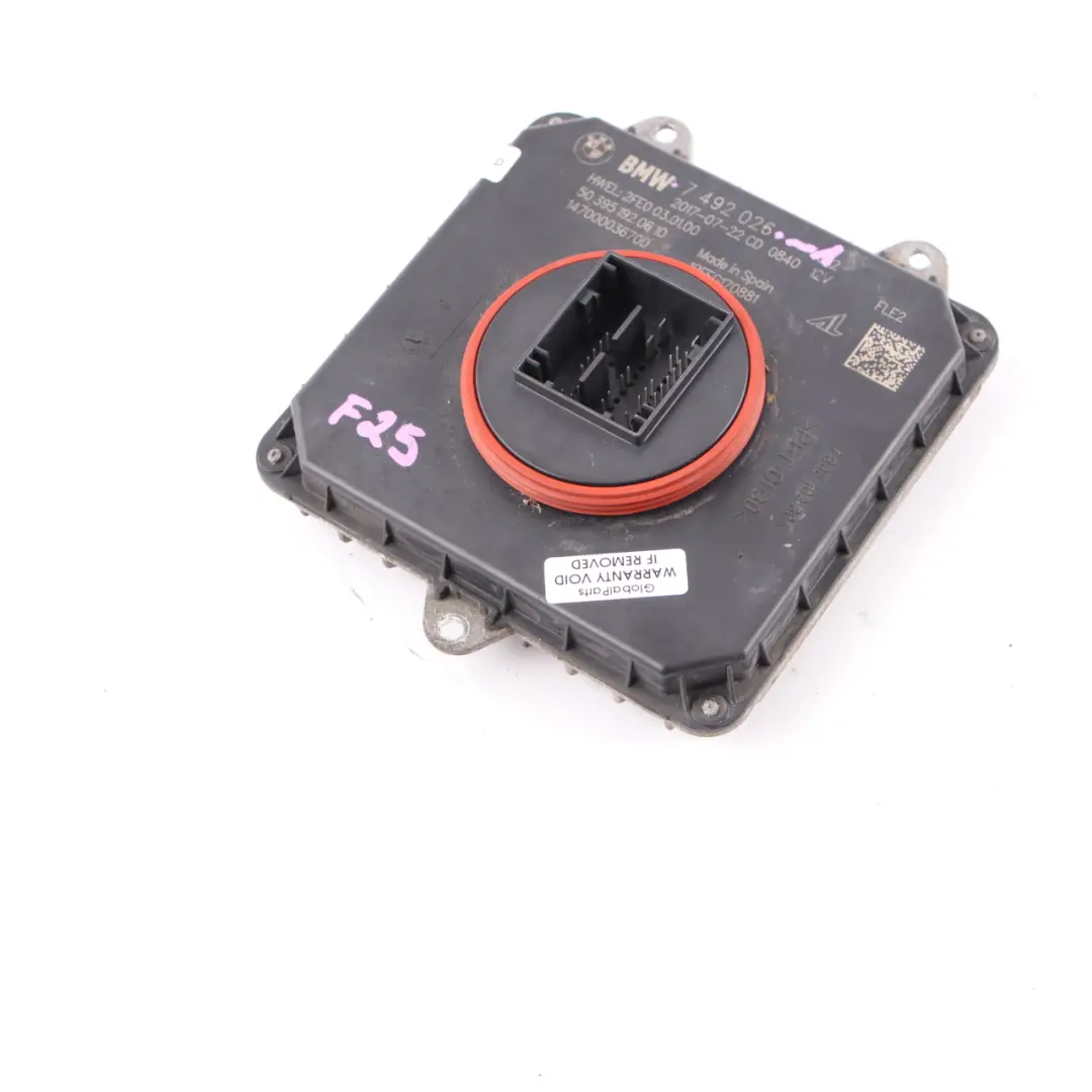  Headlight Control Unit BMW F20 F21 F30 LCI Module FLE2 - SKU 7492026-1 - Part number 7492026
