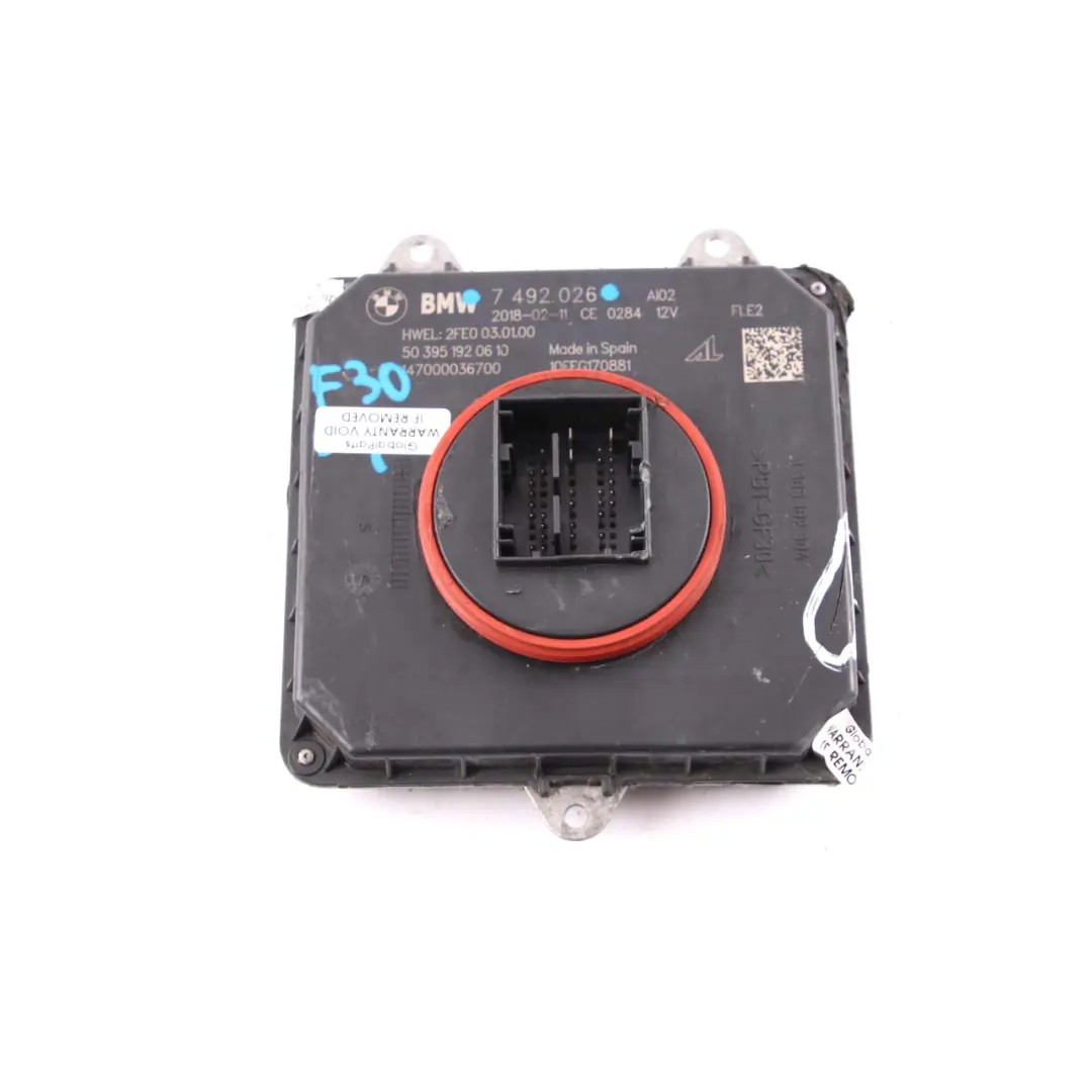 BMW F20 F21 F30 LCI Headlight Control Unit Module FLE2 - SKU 7492026 - Part number 7492026