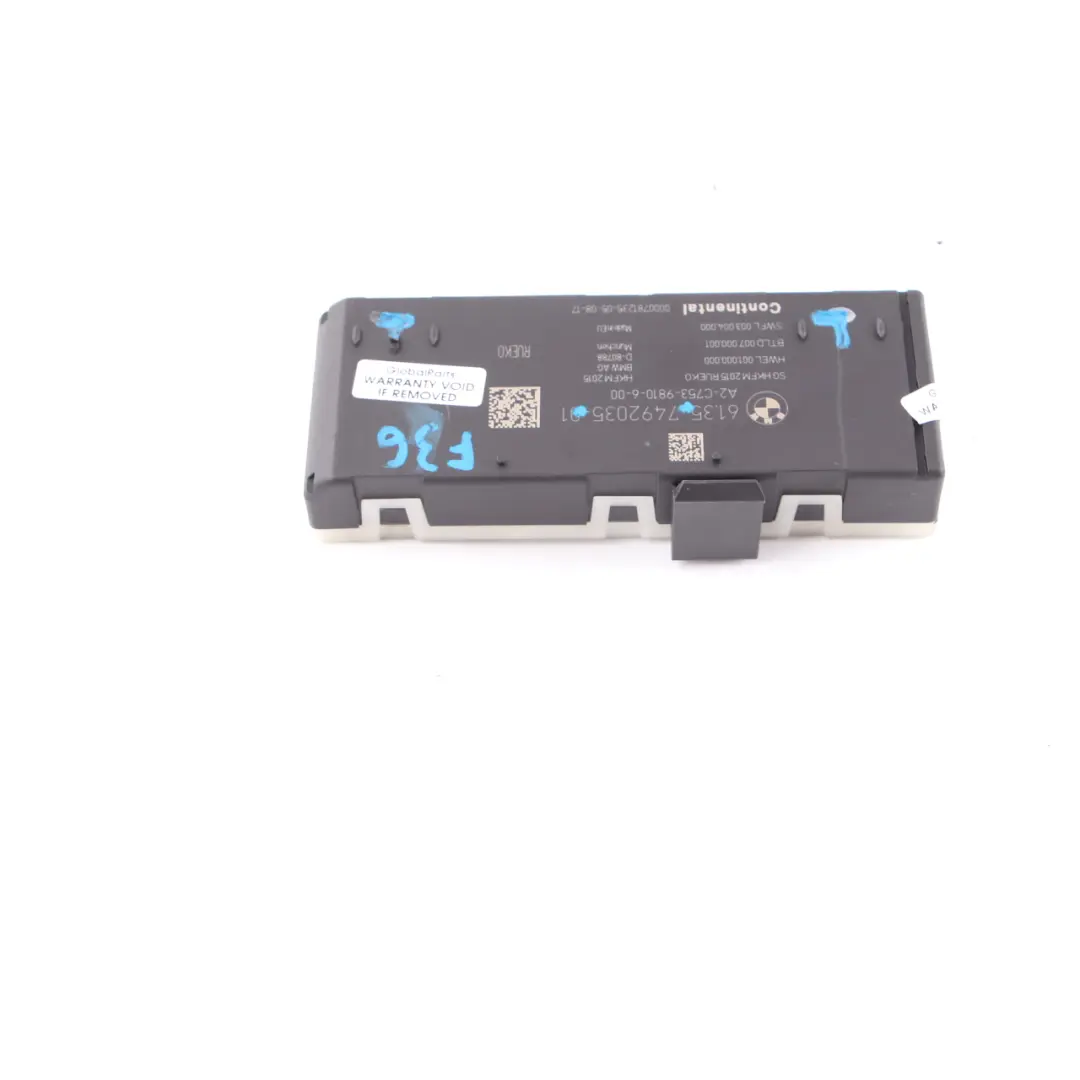  Module de levage de hayon BMW F31 F36 Mini F60 Commande coffre arrière - SKU 7492035 - Numéro de pièce 7492035