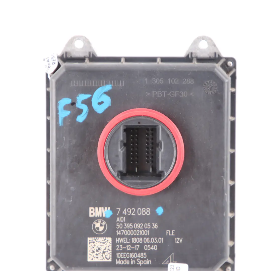 Headlight Module Mini Cooper F55 F56 F57 F60 Level Control Ballast to with Part number 7492088 Headlight Module Mini Cooper F55 F56 F57 F60 Level Control Ballast - SKU 7492088 - Part number 7492088