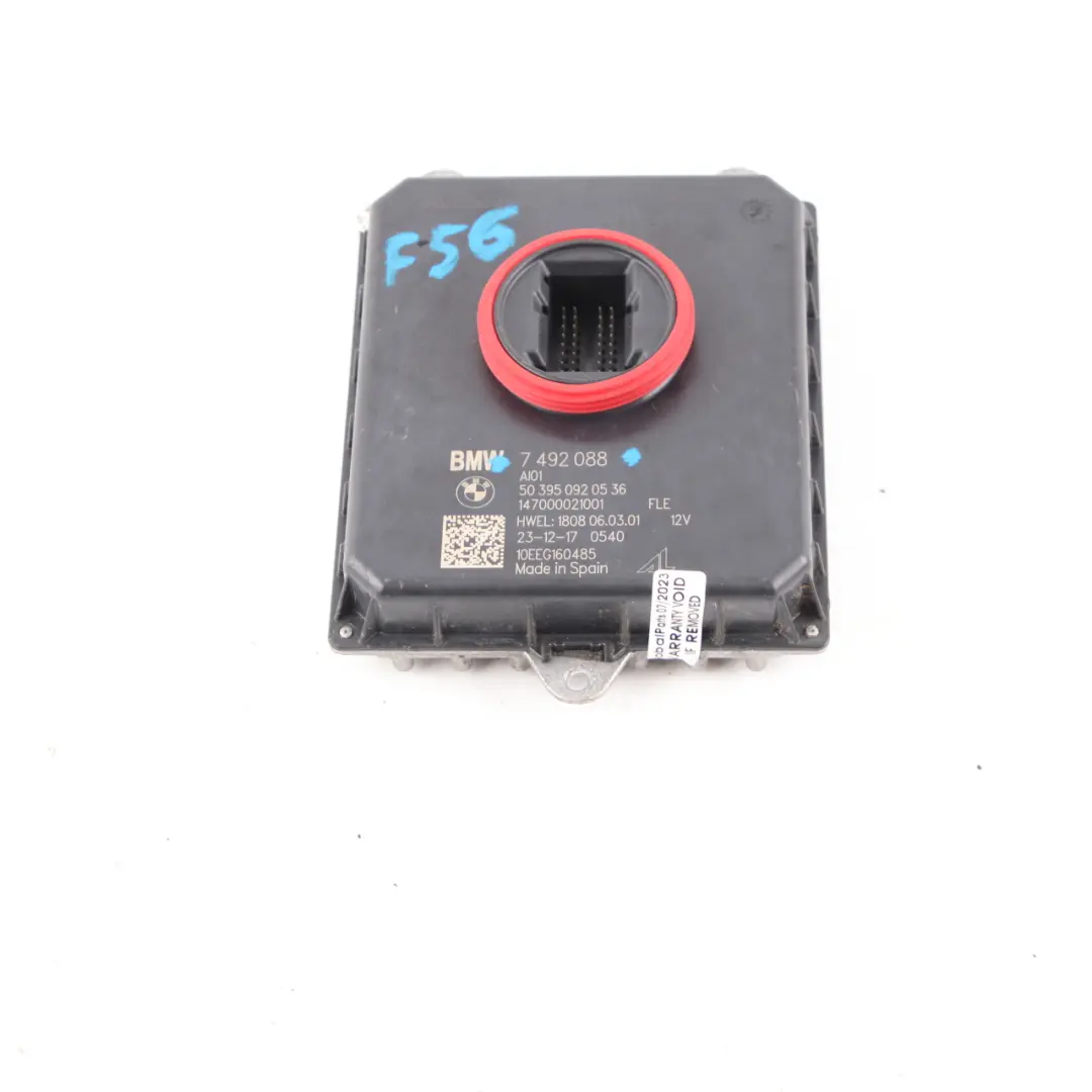 Módulo de faro Mini Cooper F55 F56 F57 F60 Nivel de control de lastre para con número de pieza 7492088 Módulo de faro Mini Cooper F55 F56 F57 F60 Nivel de control de lastre - SKU 7492088 - Número de pieza 7492088