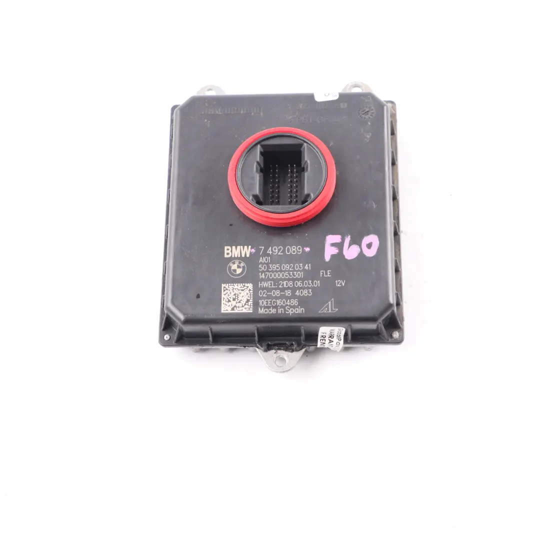 LED Headlight Level Control Ballast Module BMW F45 X1 F48 Mini F55 F56 - SKU 7492089 - Part number 7492089