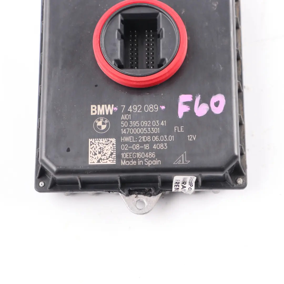 LED Headlight Level Control Ballast Module BMW F45 X1 F48 Mini F55 F56 - SKU 7492089 - Part number 7492089