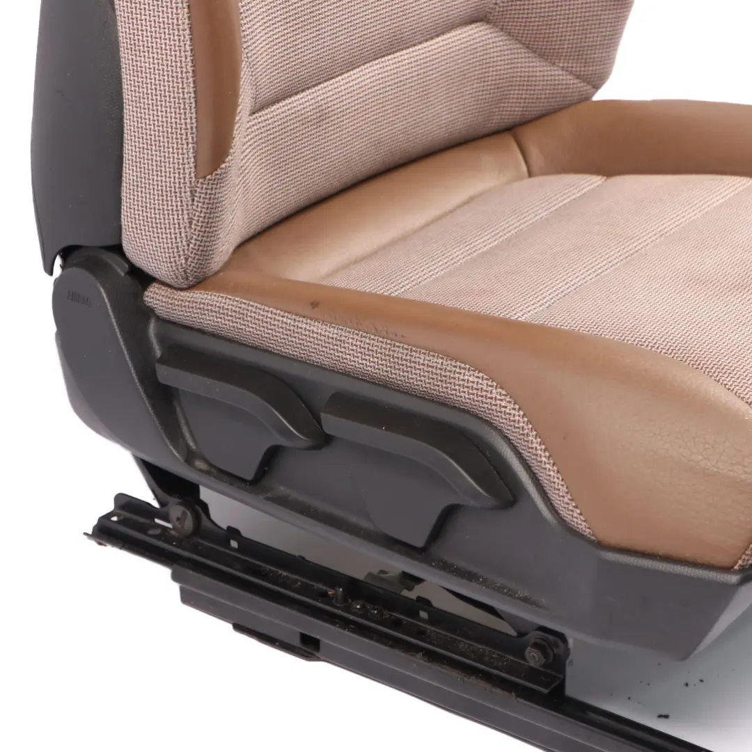  Front Seat BMW i3 I01 Right O/S Heated Wool Genuine Leather Solaric Brown - SKU 7492114-1 - Part number 7492114