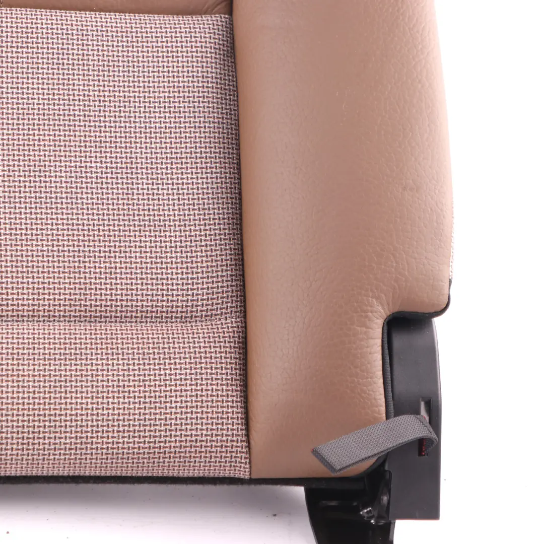 BMW i3 I01 LCI Backrest Rear Seat Left N/S Cover Panel Wool Cloth Leather Brown - SKU 7492117 - Part number 7492117