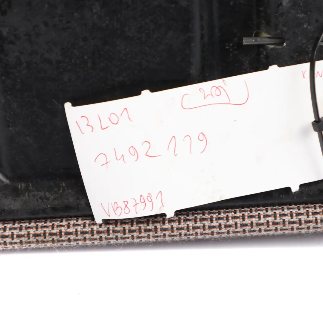 Bench Couch Panel Wool Cloth Leather Solaric Brown to BMW i3 I01 Rear Seat Cover with Part number 7492119 BMW i3 I01 Rear Seat Cover Bench Couch Panel Wool Cloth Leather Solaric Brown - SKU 7492119 - Part number 7492119