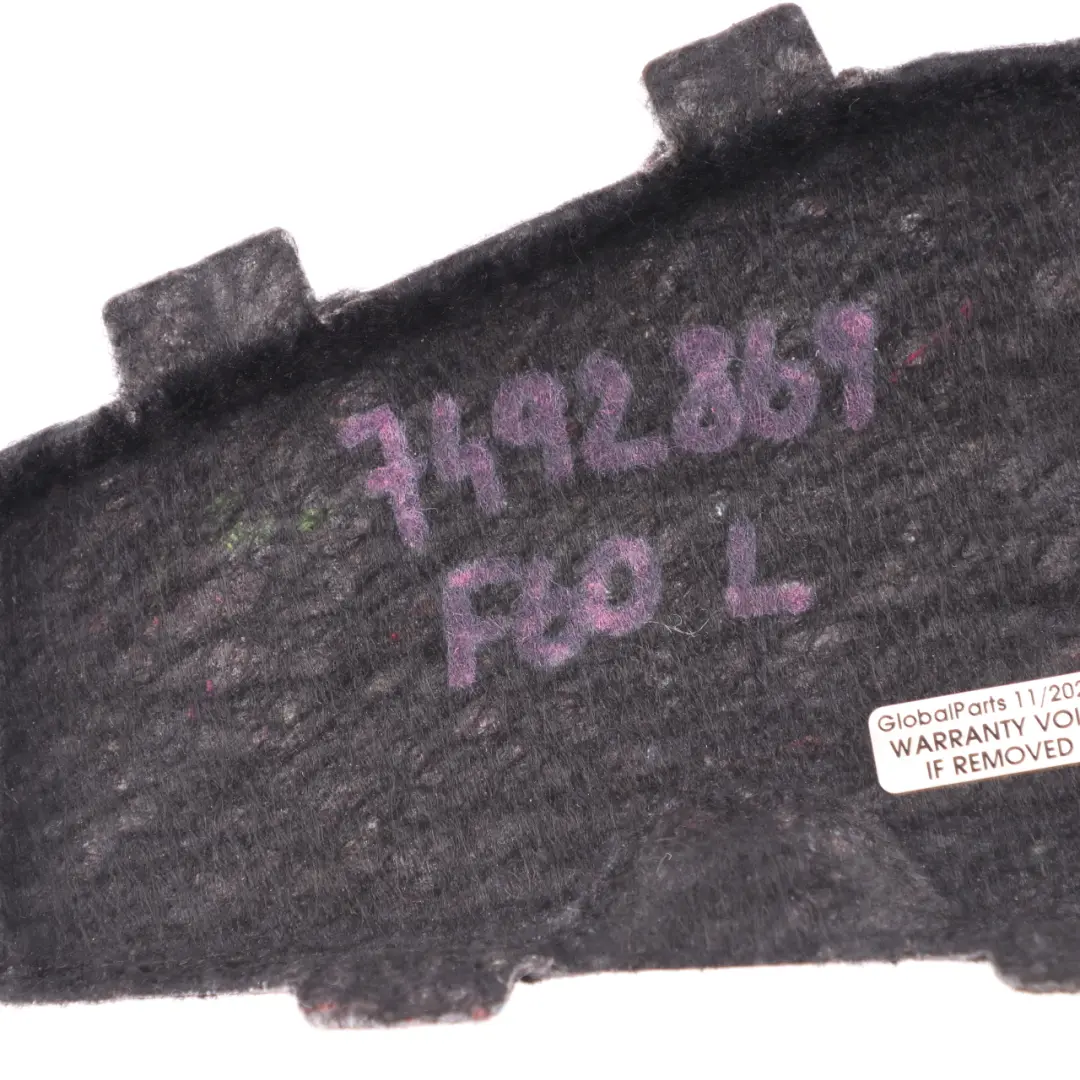 Lateral Trunk Trim Panel Service Lid Cover Left N/S to Mini F60 Countryman with Part number 7492869 Mini F60 Countryman Lateral Trunk Trim Panel Service Lid Cover Left N/S - SKU 7492869 - Part number 7492869