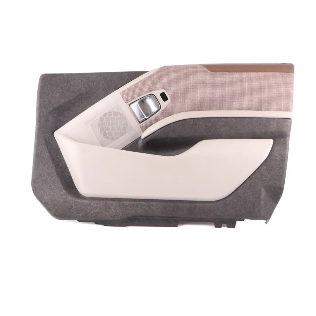 Door Card Panel Front Right O/S Trim Cover Lining Solaric Brown to BMW i3 I01 with Part number 7495164 BMW i3 I01 Door Card Panel Front Right O/S Trim Cover Lining Solaric Brown - SKU 7495164 - Part number 7495164