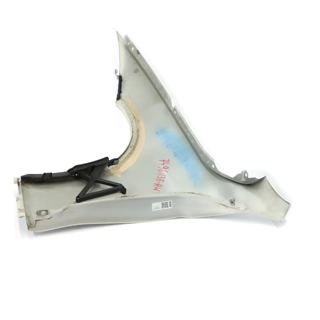 BMW F36 LCI Front Right Wing Fender Side Panel O/S Alpinweiss 3 Alpine White 300 - SKU 7496138-AW - Part number 7496138
