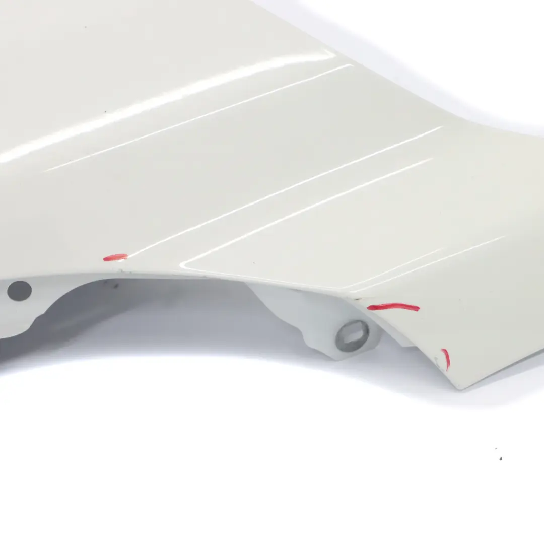 BMW F36 LCI Front Right Wing Fender Side Panel O/S Alpinweiss 3 Alpine White 300 - SKU 7496138-AW - Part number 7496138