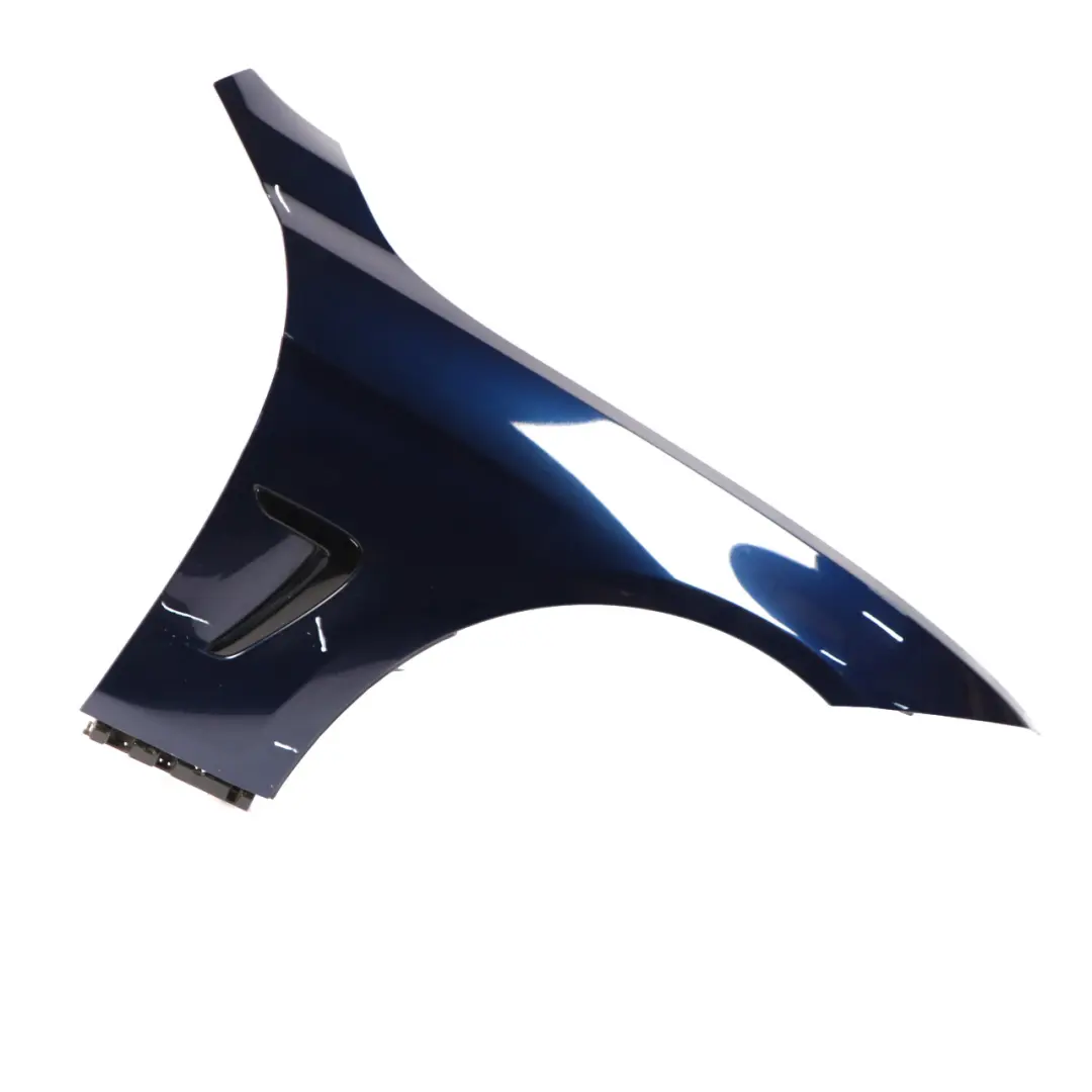 Front Right Wing Fender Side Panel O/S Tanzanite Blue Metallic - X10 to BMW F36 LCI with Part number 7496138 BMW F36 LCI Front Right Wing Fender Side Panel O/S Tanzanite Blue Metallic - X10 - SKU 7496138-TAN - Part number 7496138