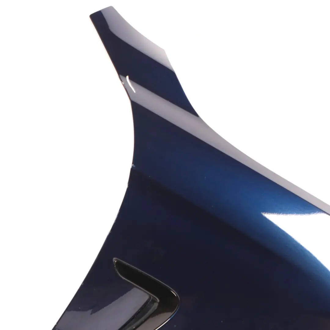 Front Right Wing Fender Side Panel O/S Tanzanite Blue Metallic - X10 to BMW F36 LCI with Part number 7496138 BMW F36 LCI Front Right Wing Fender Side Panel O/S Tanzanite Blue Metallic - X10 - SKU 7496138-TAN - Part number 7496138
