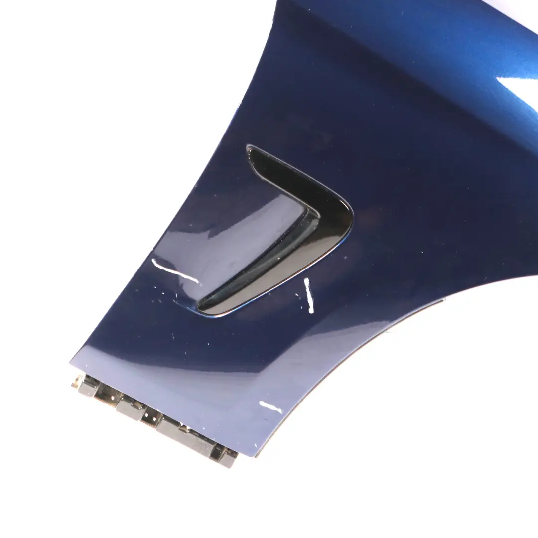 BMW F36 LCI Front Right Wing Fender Side Panel O/S Tanzanite Blue Metallic - X10 - SKU 7496138-TAN - Part number 7496138