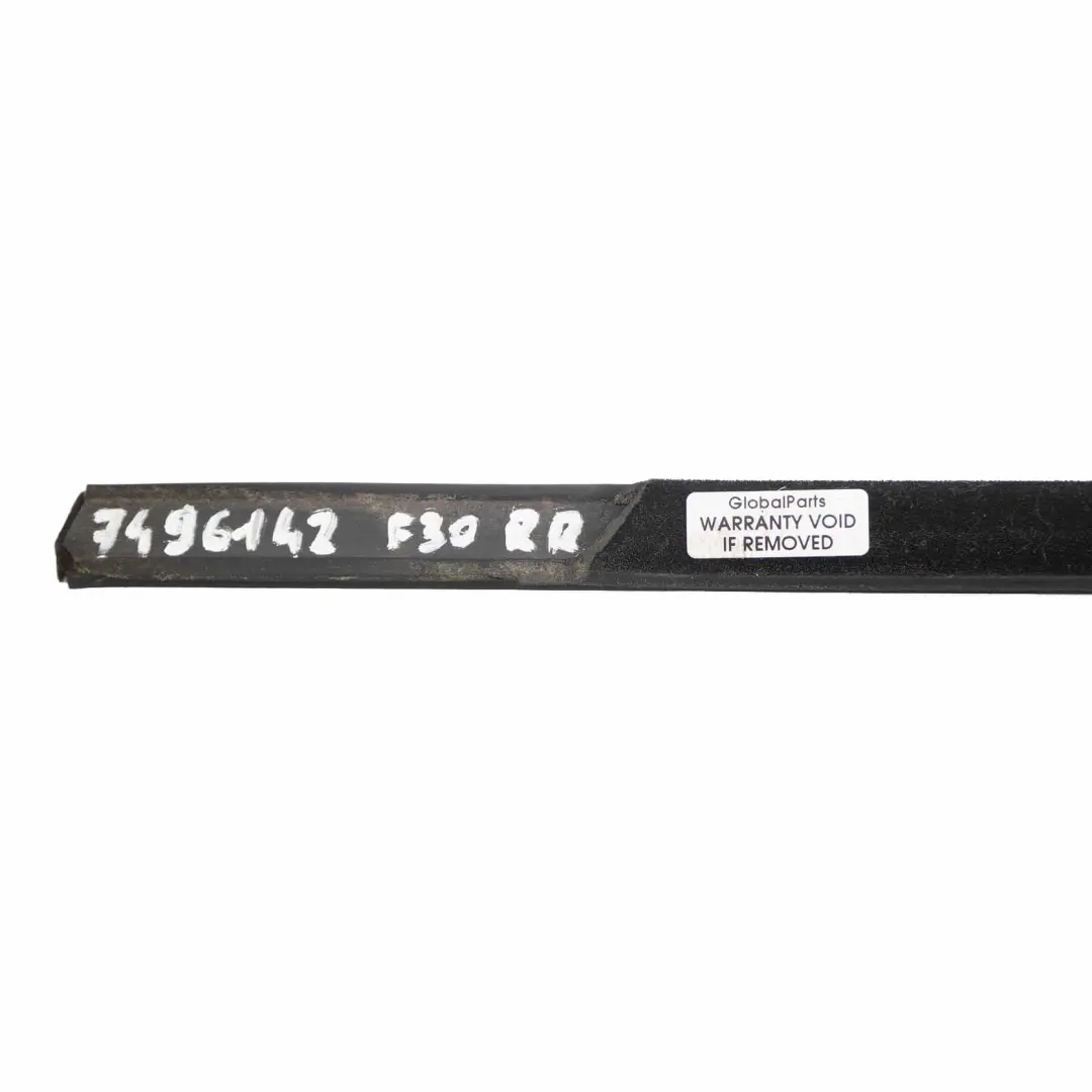 BMW F30 Finestra Striscia Trim Esterno Porta Posteriore Destra Cromo - SKU 7496142 - Numero di parte 7496142