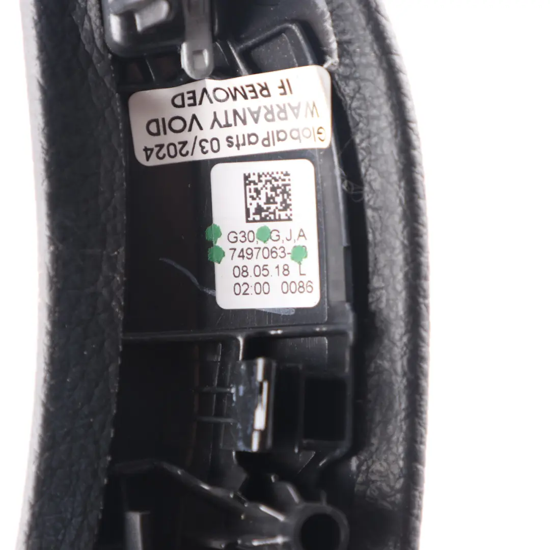 BMW G30 Vorne Hinten Tür Links Zierleiste Zuggriff Leder Dakota Schwarz - SKU 7497063 - Teilenummer 7497063