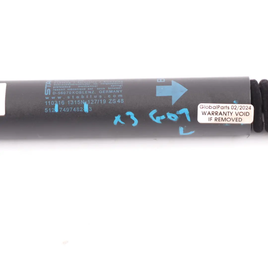 Ressort De Hayon Arrière Gauche Automatique pour BMW X3 G01 à propos du numéro de pièce 7497482 BMW X3 G01 Ressort De Hayon Arrière Gauche Automatique - SKU 7497482 - Numéro de pièce 7497482