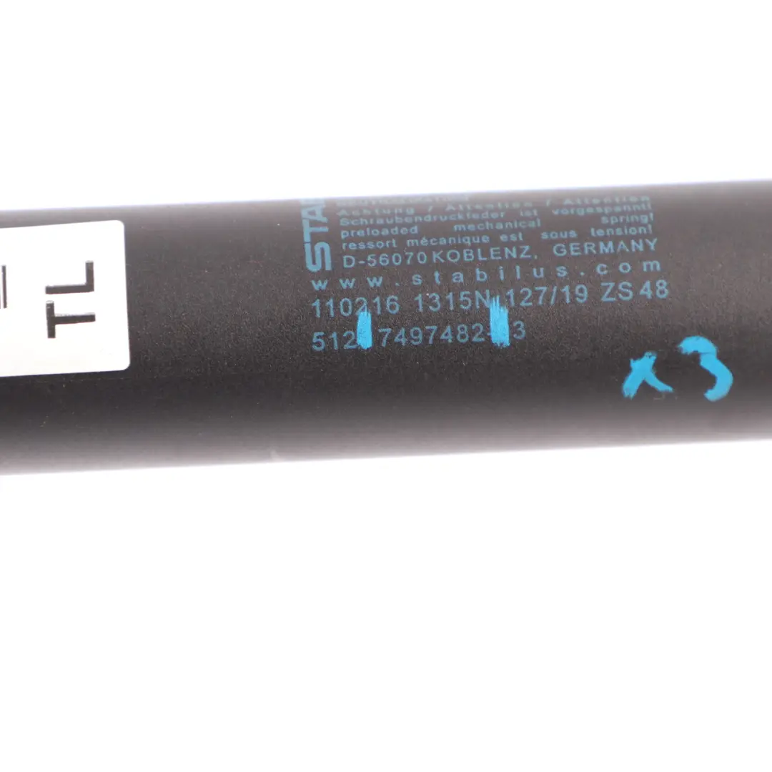 BMW X3 G01 Automatik Heck Klappenstrebe Hinten Links Kofferraum Klappe - SKU 7497482 - Teilenummer 7497482