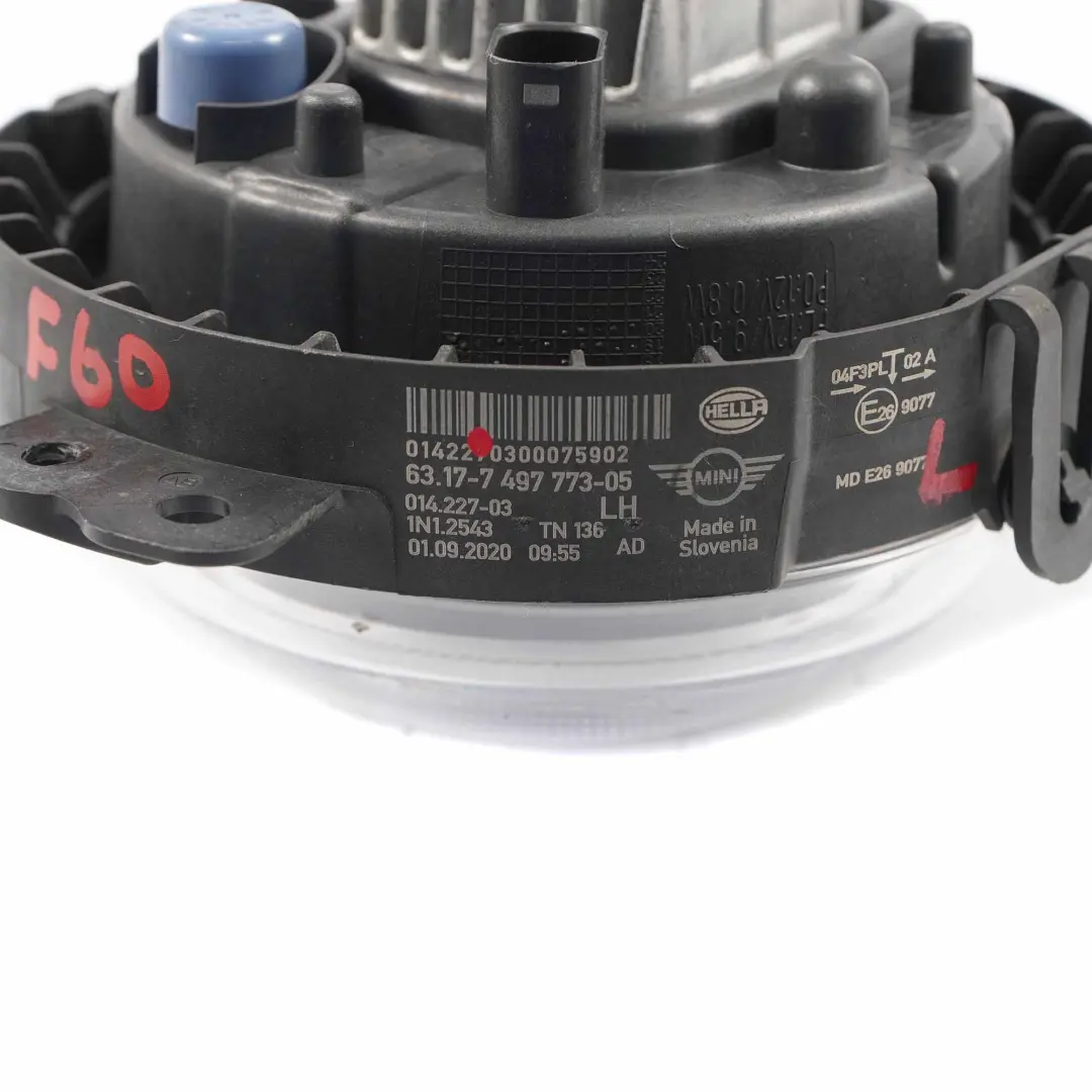  Fog Light Mini F60 LED Lamp Driver's Side Front Bumper Left N/S - SKU 7497773 - Part number 7497773