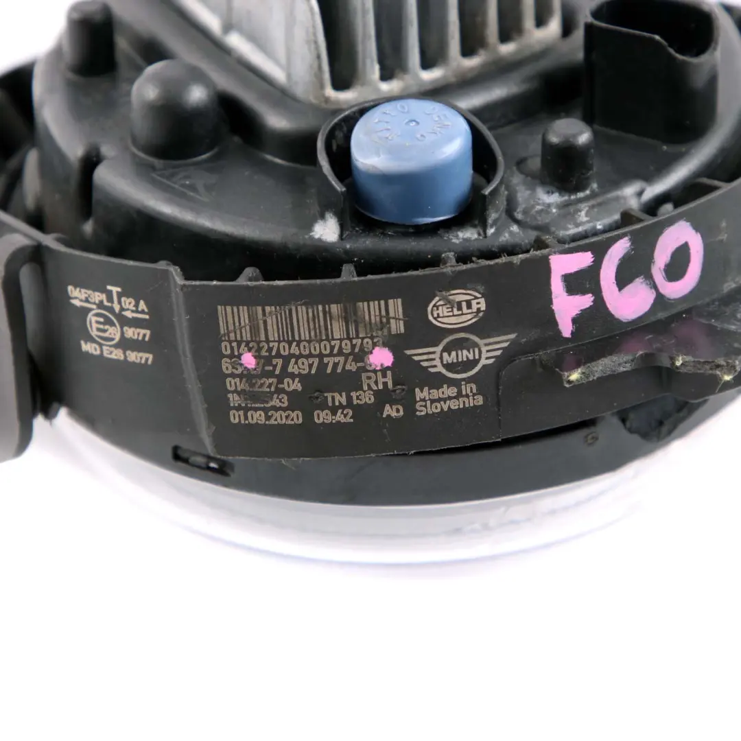 Mini Countryman F60 Fog Light Lamp Headlight Bumper Right O/S Front - SKU 7497774 - Part number 7497774