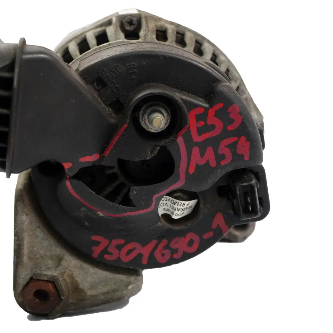 BMW 3 5 7 X5 er E38 E39 E46 E53 M54 Kompakt Generator Motor 120A - SKU 7501690-1 - Teilenummer 7501690