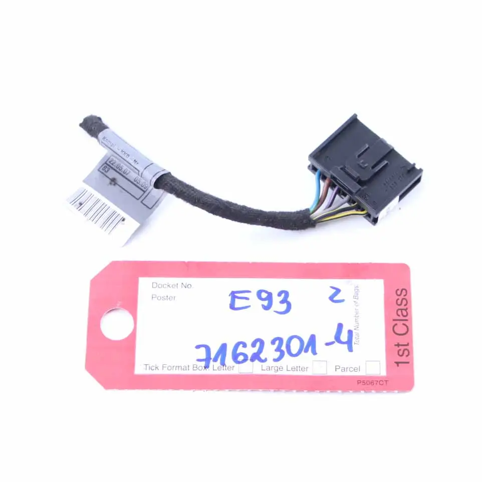  Lamp Plug BMW E90 Socket Wiring Cable Light Lamp Rear Left - SKU 7505270 - Part number 7162301
