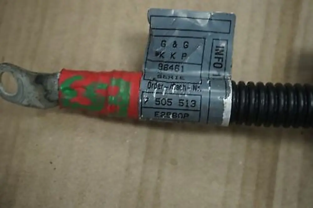 BMW X5 SERIES E53 4.4i 4.6is 4.8is Cable Alternator Starter Base B - SKU 7505513 - Part number 7505513
