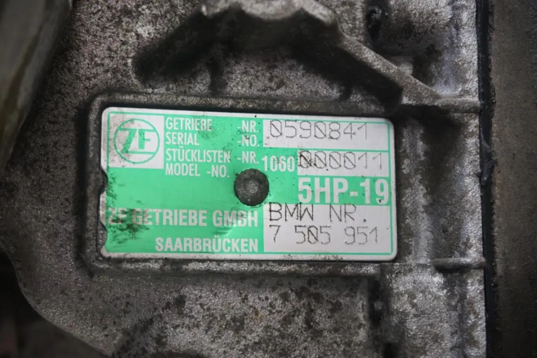 BMW E39 E46 E85 325i 525i M52 M54 Caja cambios automática GARANTÍA - SKU 7505952 - Número de pieza 7505951