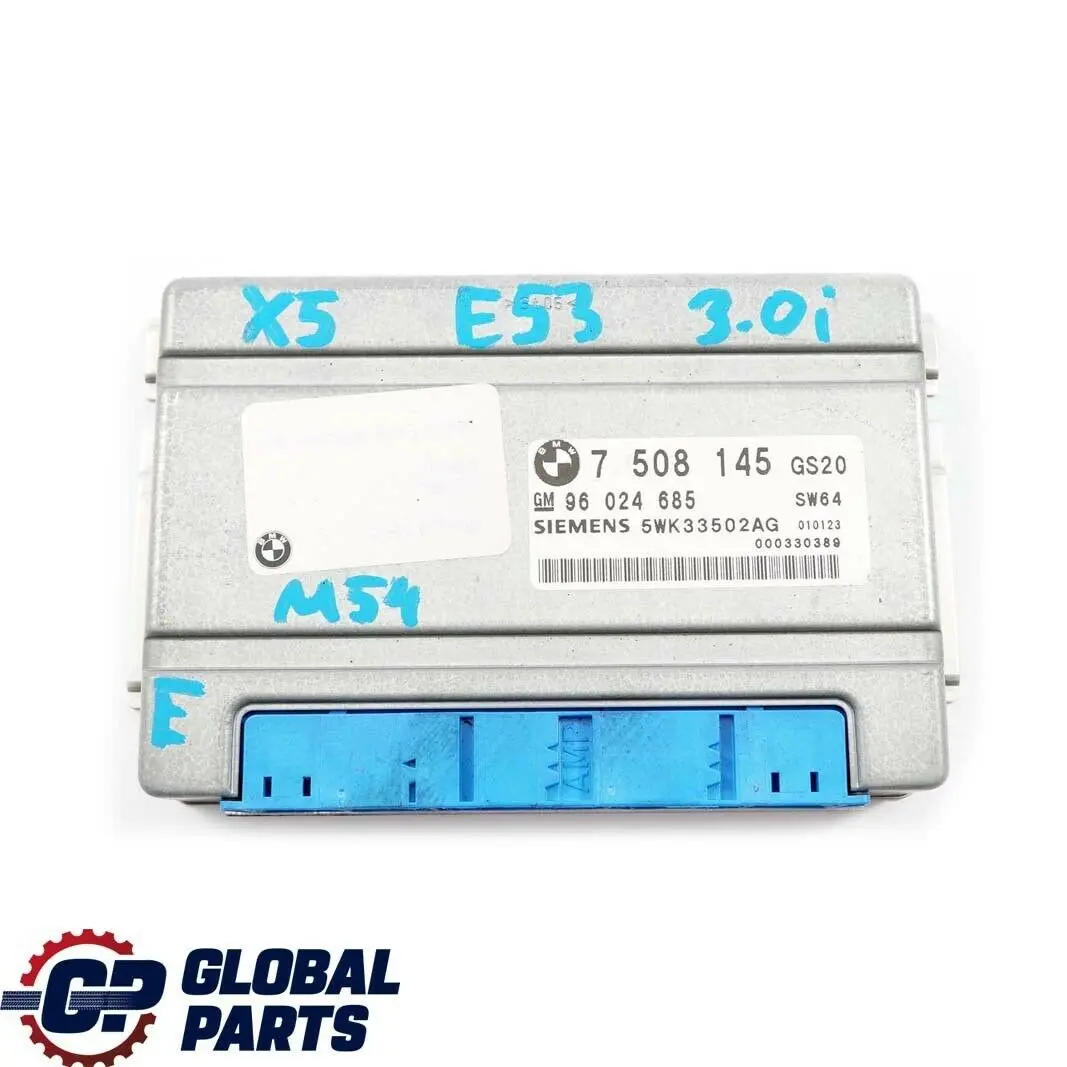 BMW 3 X5 Series E46 E53 M54 Automatic Gearbox Basic Control Unit EGS - SKU 7508145 - Part number 7508145