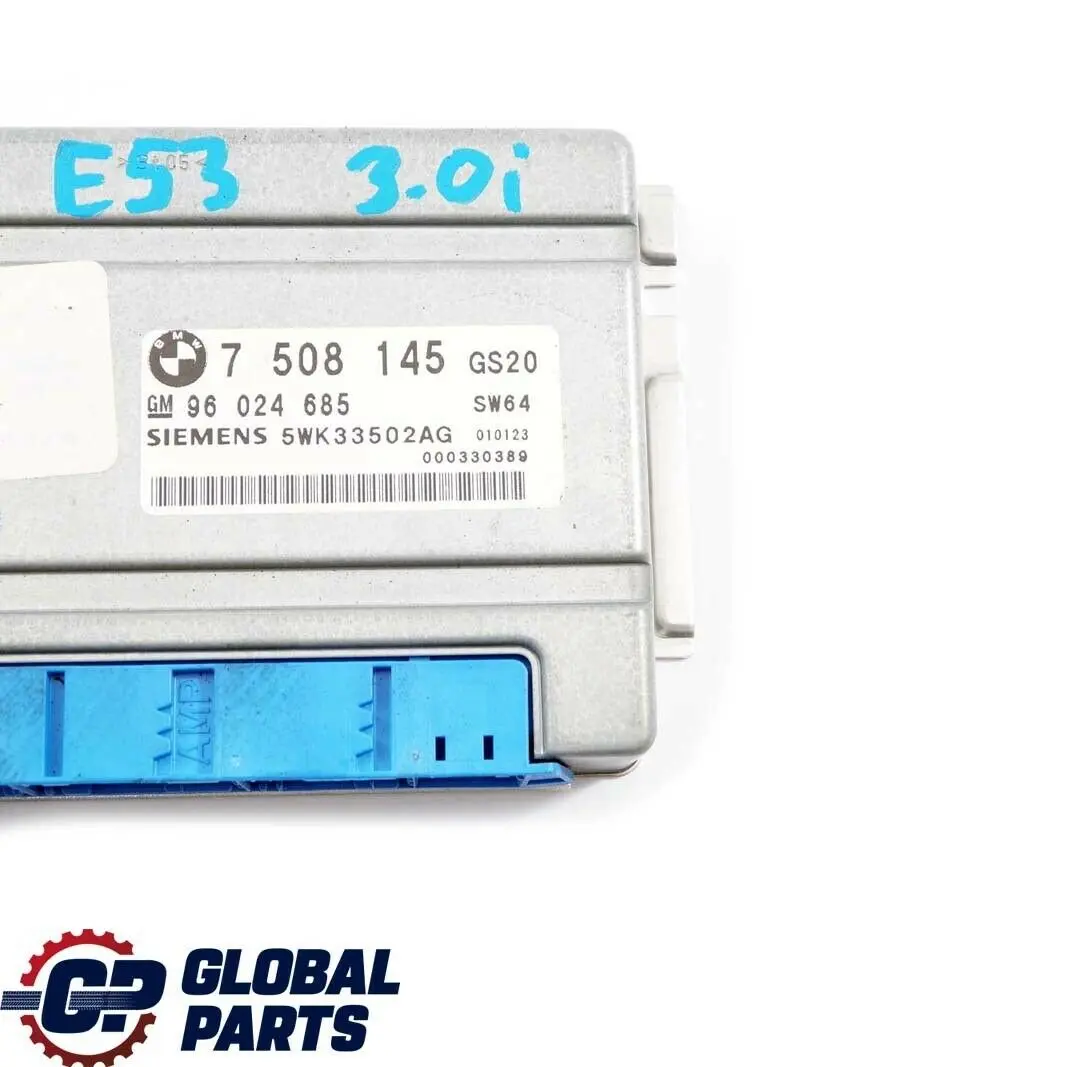 M54 Caja De cambios automatica Unidad De control basica EGS para BMW E46 E53 con número de pieza 7508145 BMW E46 E53 M54 Caja De cambios automatica Unidad De control basica EGS - SKU 7508145 - Número de pieza 7508145