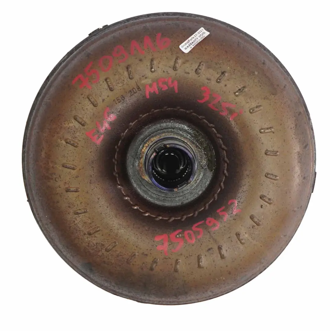 M54 Convertisseur couple Boîte vitesses automatique A5S325Z pour BMW E39 E46 E85 à propos du numéro de pièce 7509116 BMW E39 E46 E85 M54 Convertisseur couple Boîte vitesses automatique A5S325Z - SKU 7509116 - Numéro de pièce 7509116