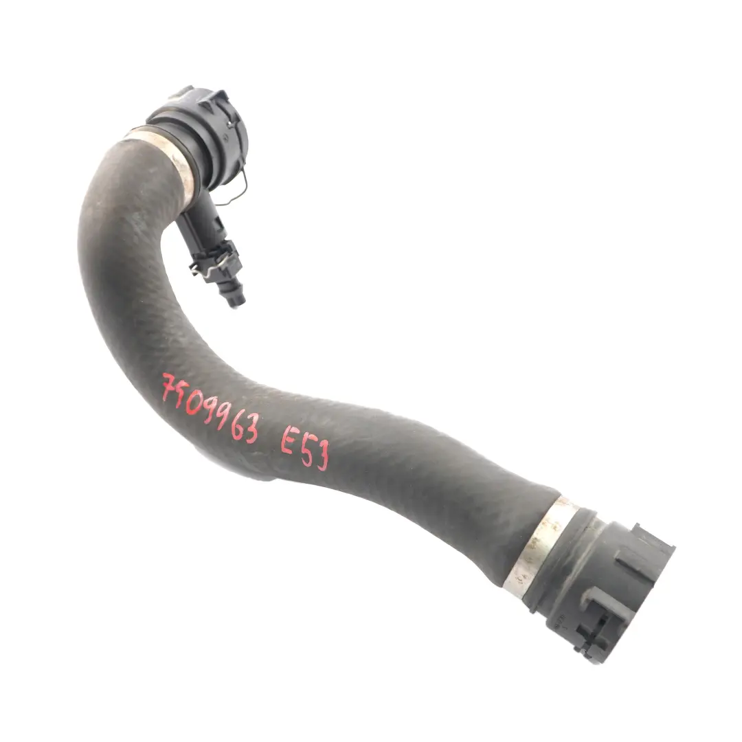 N62 Radiator Water Coolant Pipe Hose to BMW X5 E53 with Part number 7509963 BMW X5 E53 N62 Radiator Water Coolant Pipe Hose - SKU 7509963 - Part number 7509963