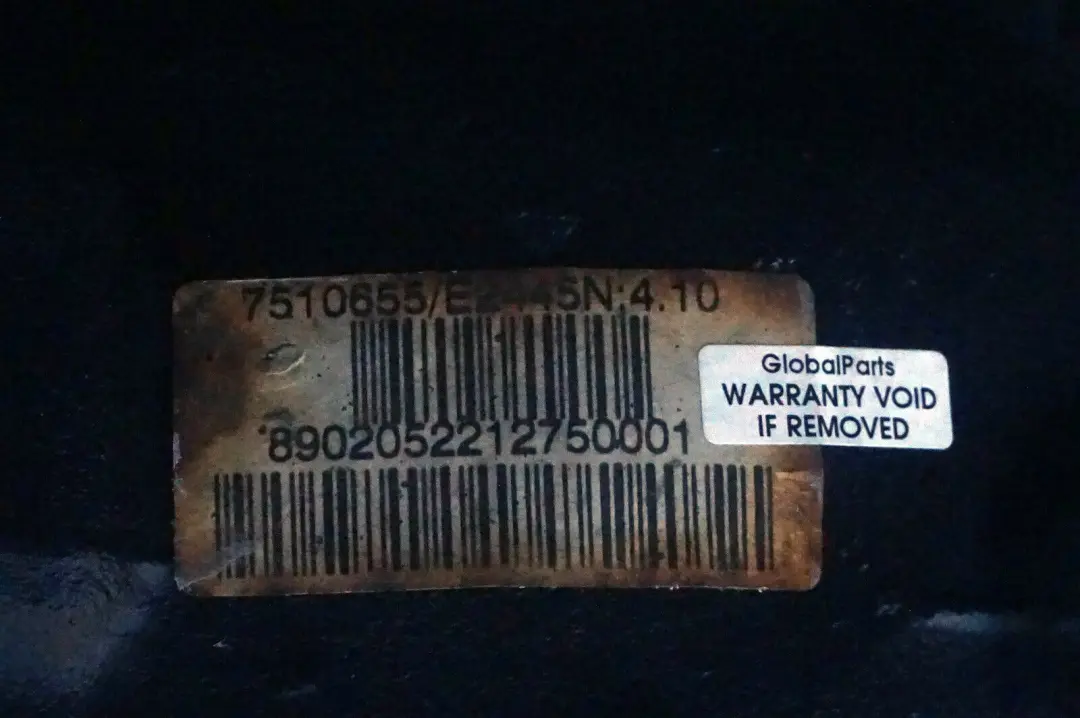 BMW X5 E53 3.0i M54 Diferencial trasero 4,10 Ratio 7524888 GARANTIA - SKU 7510656 - Número de pieza 7510655