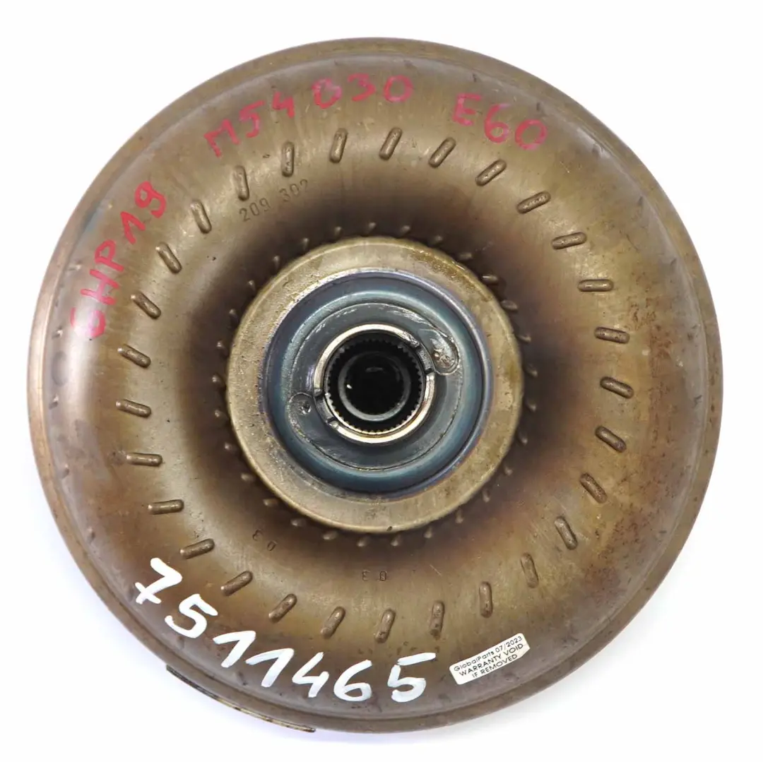 BMW E60 E65 530i 730i M54 Convertisseur couple Transmission Automatique GA6HP19Z - SKU 7511465 - Numéro de pièce 7511465