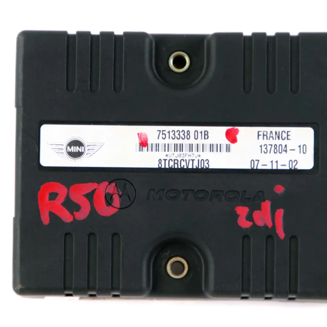 Boîte Vitesses Automatique Module Contrôle pour Mini Cooper R50 R52 à propos du numéro de pièce 7513338 Mini Cooper R50 R52 Boîte Vitesses Automatique Module Contrôle - SKU 7513338 - Numéro de pièce 7513338