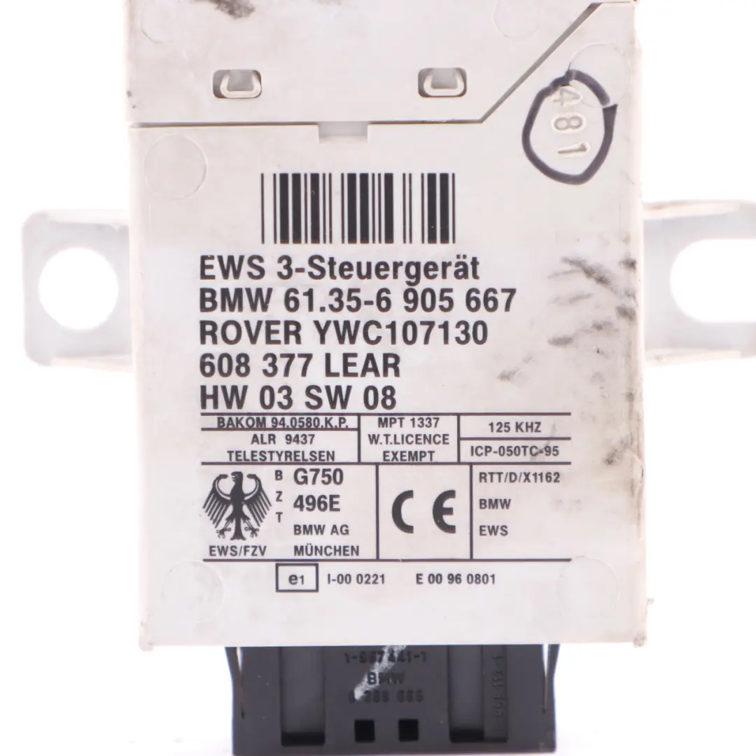 116PS Steuergerät EWS + Schlüssel Manual für Mini Cooper R50 Motor W10 mit Teilenummer 7513983 Mini Cooper R50 Motor W10 116PS Steuergerät EWS + Schlüssel Manual - SKU 7513983-1 - Teilenummer 7513983