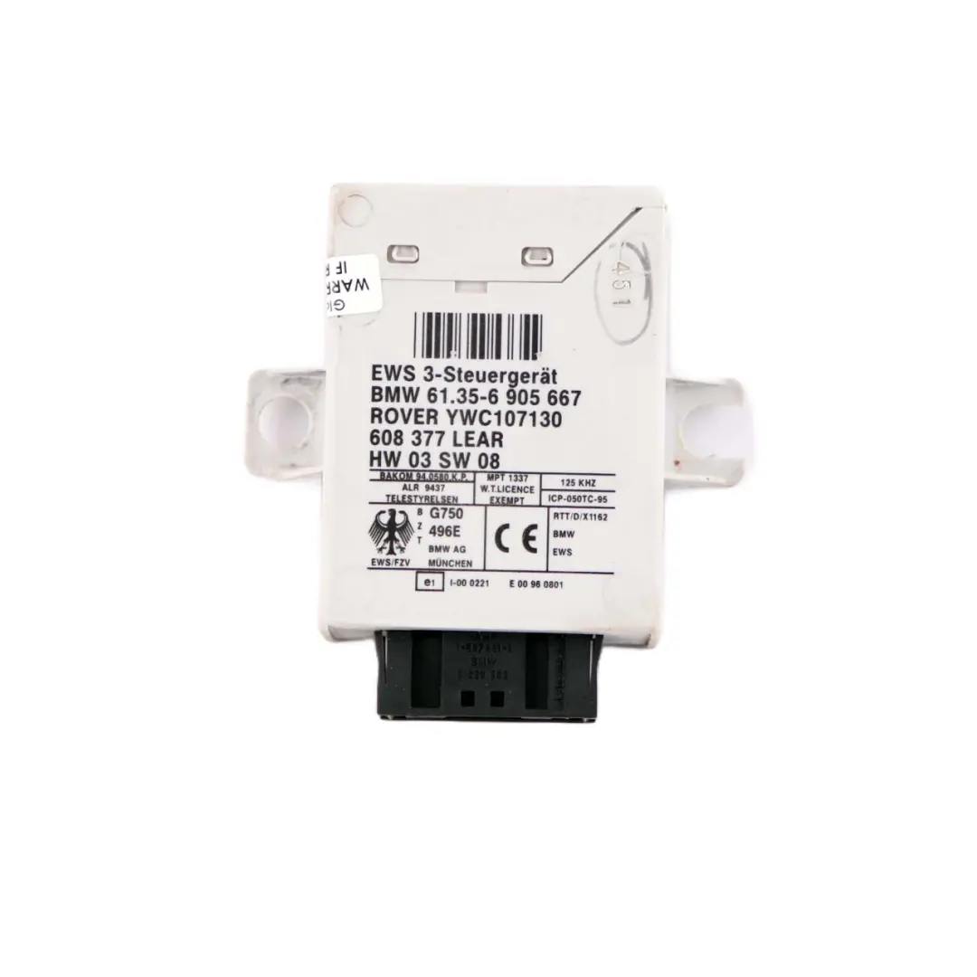 MINI Cooper R50 W10 116HP Engine ECU Kit DME + EWS + Key Automatic - SKU 7514587-2 - Part number 7514587