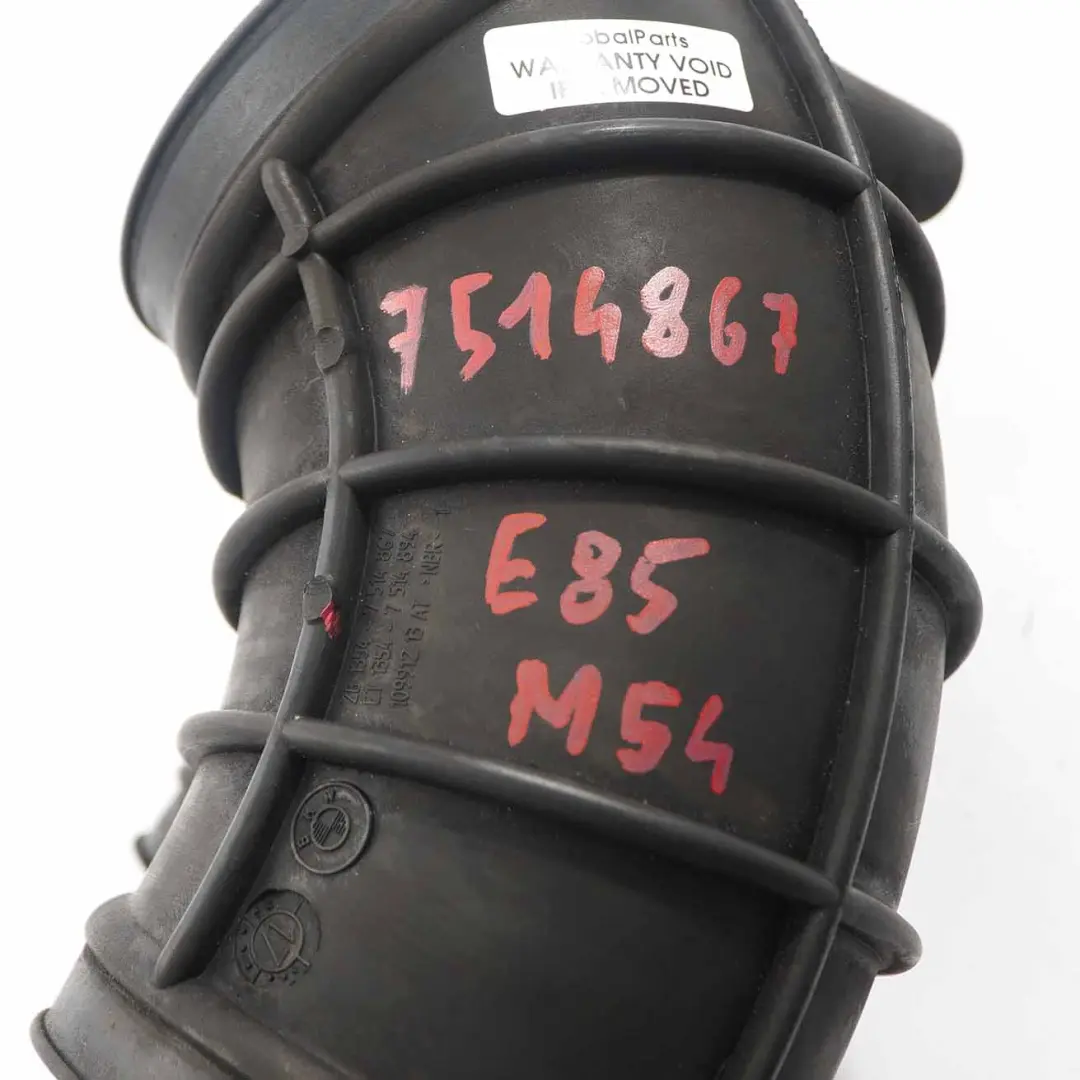 M54 Tuyau D'Admission D'Air Soufflet En Caoutchouc pour BMW Z4 E85 3.0I à propos du numéro de pièce 7514867 BMW Z4 E85 3.0I M54 Tuyau D'Admission D'Air Soufflet En Caoutchouc - SKU 7514867 - Numéro de pièce 7514867