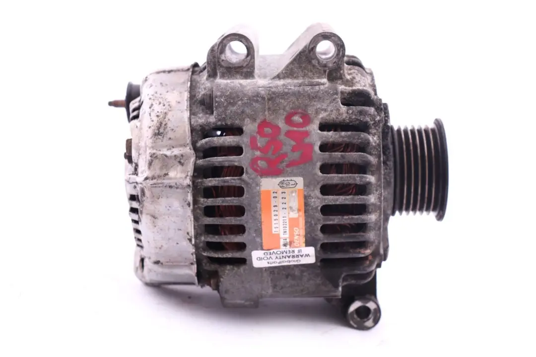 Benzin Motor Alternator Generator 105A für Mini Cooper One R50 R52 W10 mit Teilenummer 7515029 Mini Cooper One R50 R52 W10 Benzin Motor Alternator Generator 105A - SKU 7515029 - Teilenummer 7515029