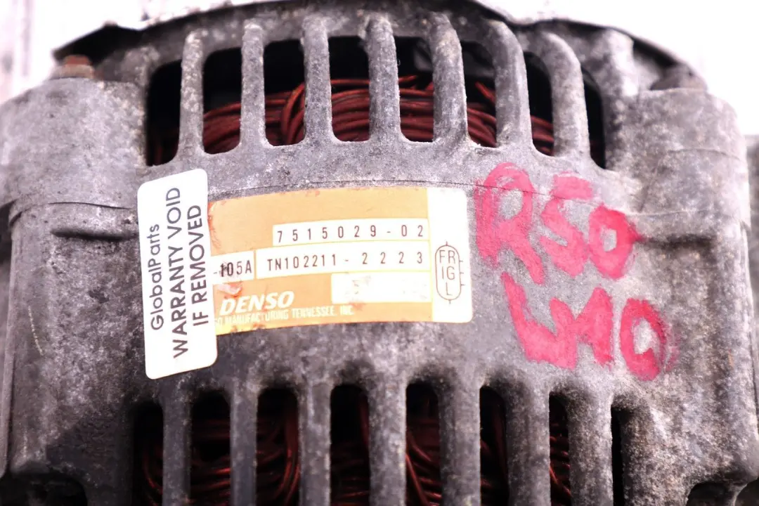 Mini Cooper One R50 R52 Petrol W10 Compact Alternator 105A - SKU 7515029 - Part number 7515029