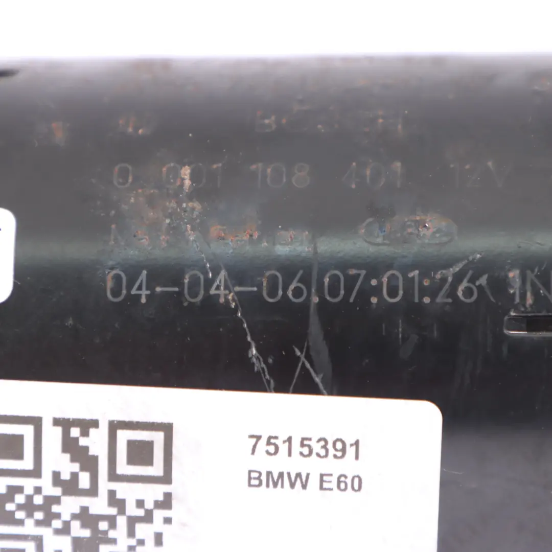 Motor de arranque BMW E60 Motor de arranque Bosch 0001108401 - SKU 7515391 - Número de pieza 7515391