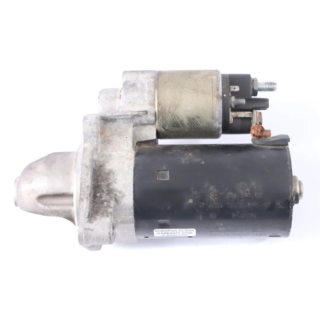  Démarreur BMW E60 Moteur de démarrage Bosch 0001108401 - SKU 7515391 - Numéro de pièce 7515391