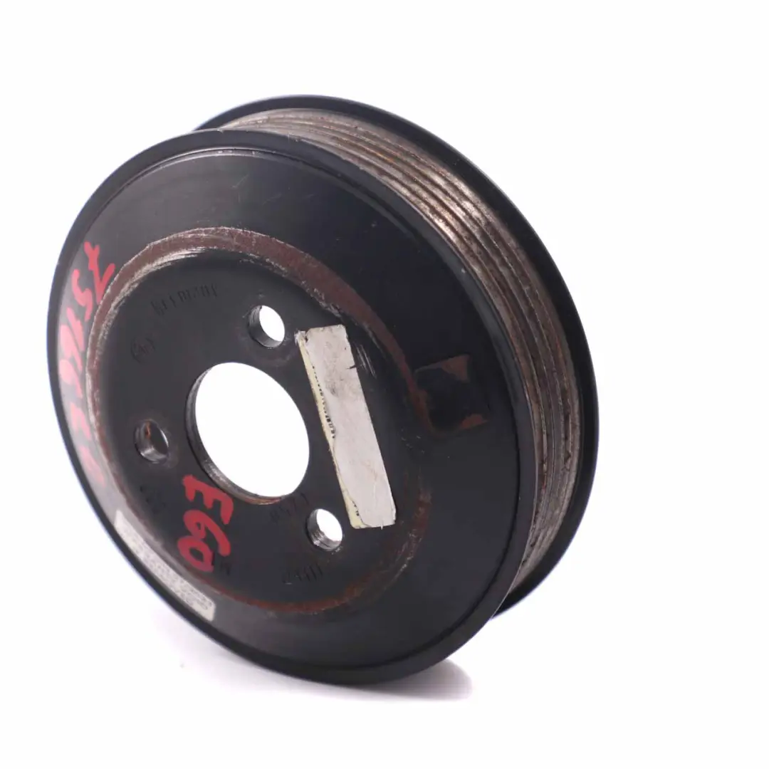 Steering Pump Unit Pulley to BMW E60 E61 E63 X5 E70 X6 E71 Power with Part number 7516620 BMW E60 E61 E63 X5 E70 X6 E71 Power Steering Pump Unit Pulley - SKU 7516620 - Part number 7516620