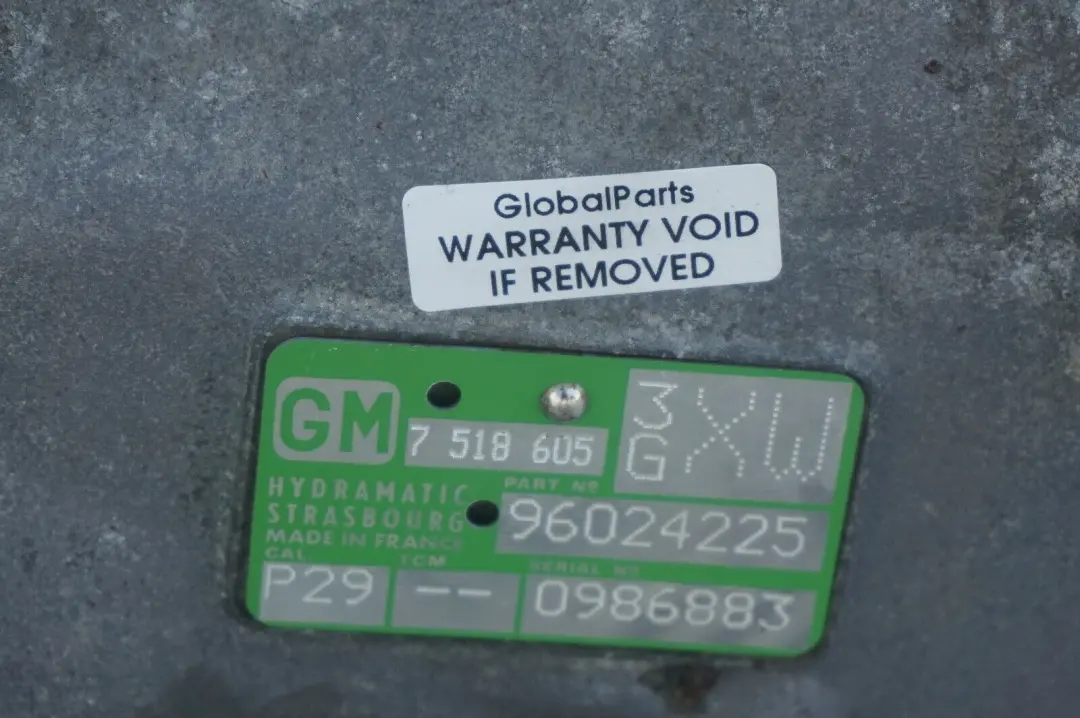 M57 Automatic Auto Transmission Gearbox A5S 390R - XW WARRANTY to BMW X5 E53 3.0d with Part number 7518606 BMW X5 E53 3.0d M57 Automatic Auto Transmission Gearbox A5S 390R - XW WARRANTY - SKU 7518606 - Part number 7518606