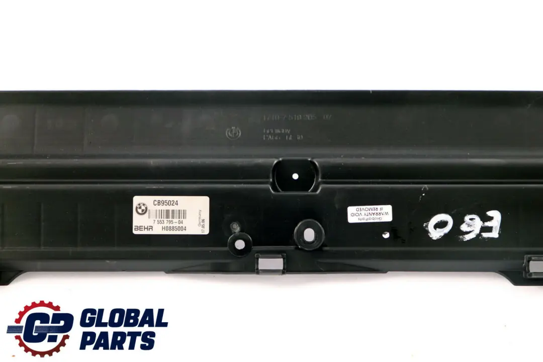 E62 E63 Cooling Radiator Module Carrier Trim to BMW E60 E61 with Part number 7519205 BMW E60 E61 E62 E63 Cooling Radiator Module Carrier Trim - SKU 7519205 - Part number 7519205