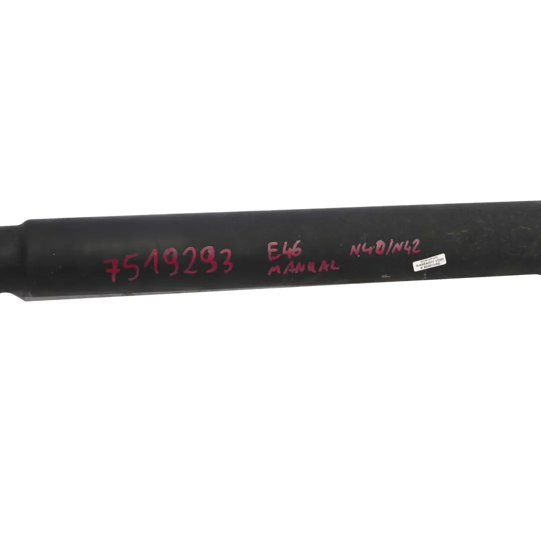 316Ci 318i 318Ci N40 N42 Drive Prop Shaft Propshaft Manual to BMW 3 E46 316i with Part number 7519293 BMW 3 E46 316i 316Ci 318i 318Ci N40 N42 Drive Prop Shaft Propshaft Manual - SKU 7519293 - Part number 7519293