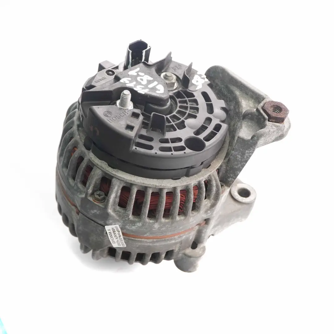 M54 Alternatore a Benzina Generatore Bosch 120A per BMW E46 E85 con numero di parte 7519618 BMW E46 E85 M54 Alternatore a Benzina Generatore Bosch 120A - SKU 7519618-1 - Numero di parte 7519618