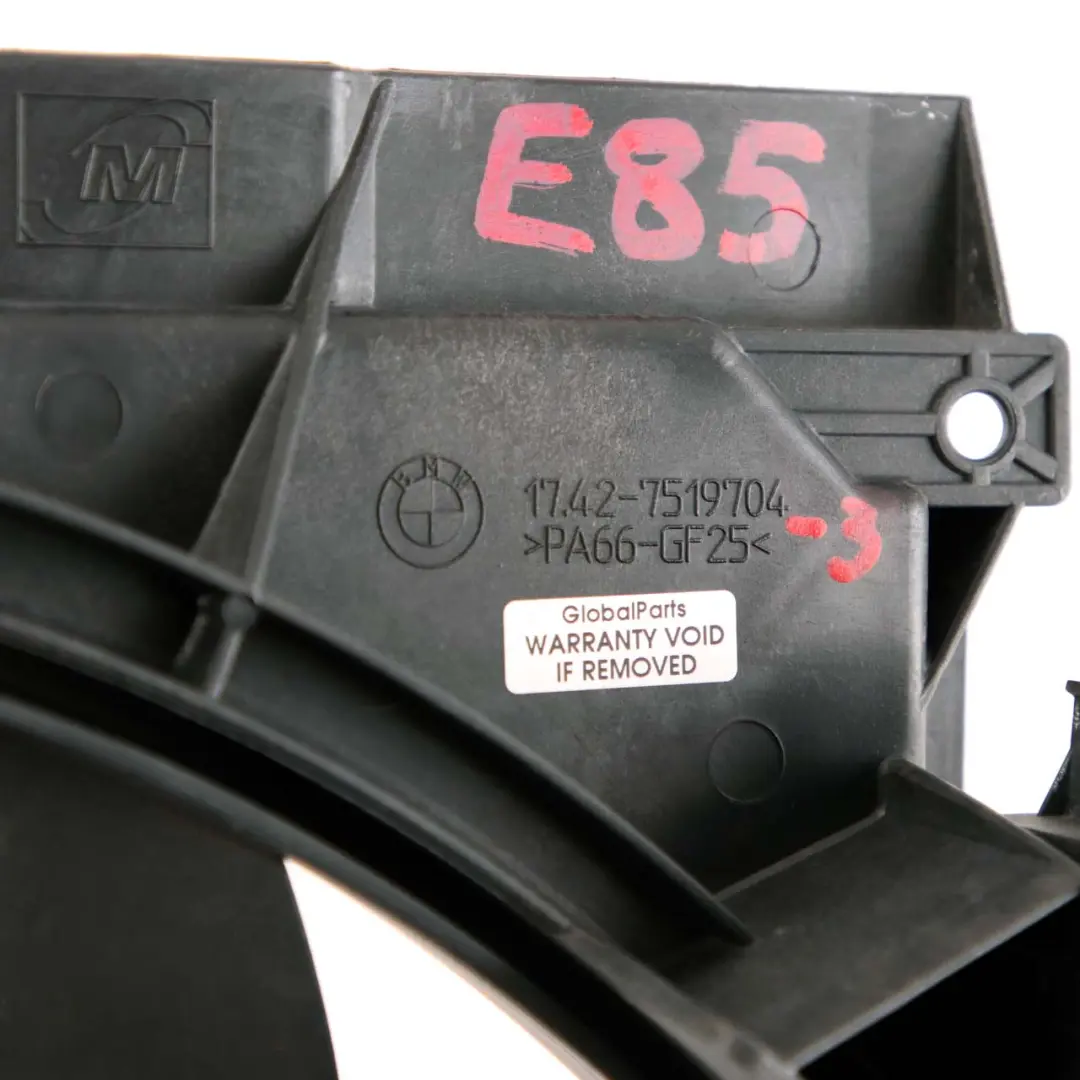 BMW E85 E86 Motor Refrigeracion Radiador Ventilador Carenado 400W - SKU 7519704-3 - Número de pieza 7519704