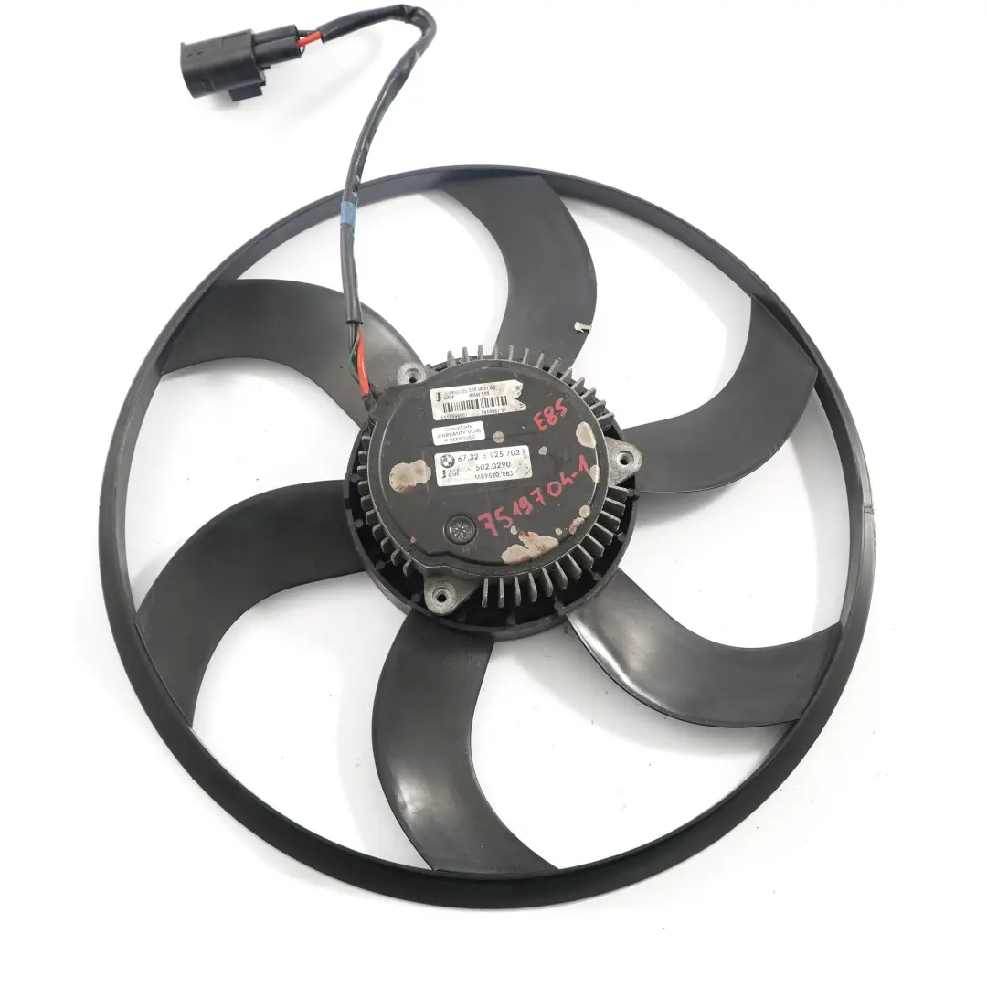 BMW Z4 E85 Motor Refrigeración Radiador Ventilador Carenado 400W 6925702 - SKU 7519704-4 - Número de pieza 7519704